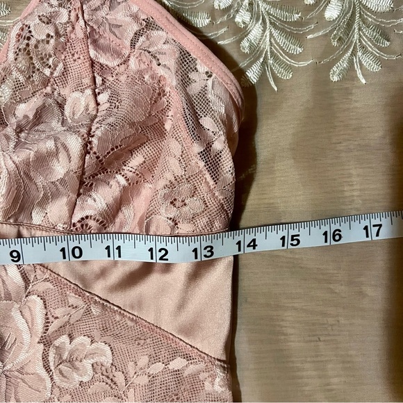 Pink Floral Lace Women's Tank -Size S -TP40 - Picture 7 of 8